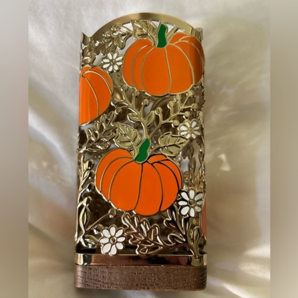 Bath & Body Works Pumpkin Soap Holder Fall Vibe Halloween Autumn Kitchen Decor - Picture 2 of 7